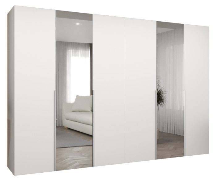 Szafa uchylna otwierana ALICANTE 2 300 wys. 202 cm biały + kaszmir 670588
