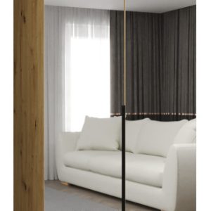 Szafa uchylna otwierana ALICANTE 3 100 wys. 202 cm artisan + czarny 670649 Szafa uchylna otwierana ALICANTE 3 100 wys. 202 cm artisan + czarny 670649