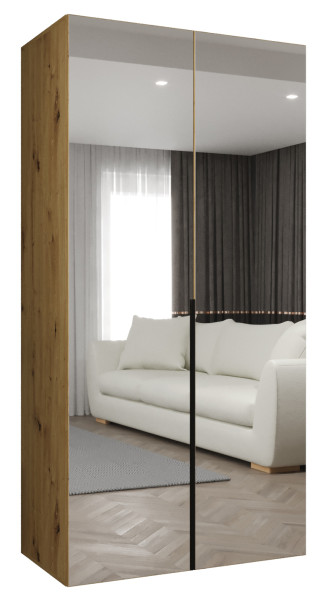 Szafa uchylna otwierana ALICANTE 3 100 wys. 202 cm artisan + czarny 670649