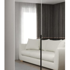 Szafa uchylna otwierana ALICANTE 3 100 wys. 202 cm biały + czarny 671219 Szafa uchylna otwierana ALICANTE 3 100 wys. 202 cm biały + czarny 671219