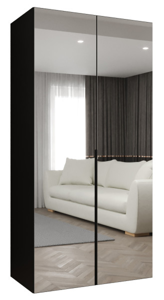 Szafa uchylna otwierana ALICANTE 3 100 wys. 202 cm czarny + czarny 671166