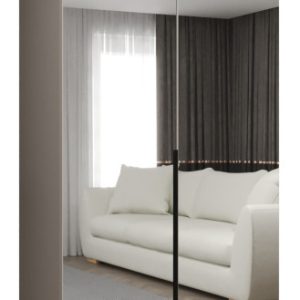 Szafa uchylna otwierana ALICANTE 3 100 wys. 202 cm kaszmir + czarny 670660 Szafa uchylna otwierana ALICANTE 3 100 wys. 202 cm kaszmir + czarny 670660