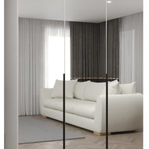 Szafa uchylna otwierana ALICANTE 3 150 wys. 202 cm biały + czarny 671247 Szafa uchylna otwierana ALICANTE 3 150 wys. 202 cm biały + czarny 671247