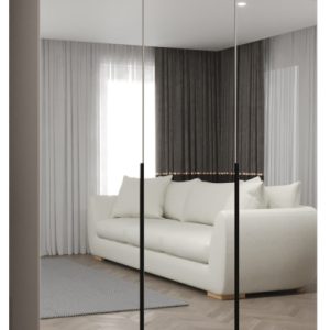 Szafa uchylna otwierana ALICANTE 3 150 wys. 202 cm kaszmir + czarny 670647