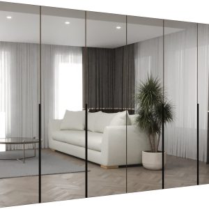 Szafa uchylna otwierana ALICANTE 3 300 wys. 202 cm orzech warmia + czarny 1036797 Szafa uchylna otwierana ALICANTE 3 300 wys. 202 cm orzech warmia + czarny 1036797