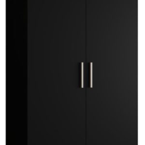 Szafa uchylna otwierana BARI 1 100 wys. 202 cm Czarny + u. Srebrny 670651
