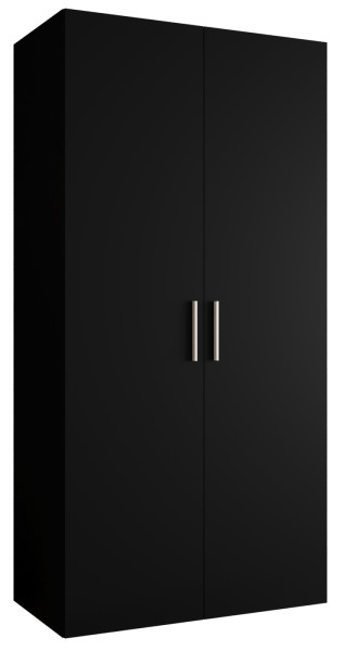 Szafa uchylna otwierana BARI 1 100 wys. 202 cm Czarny + u. Srebrny 670651