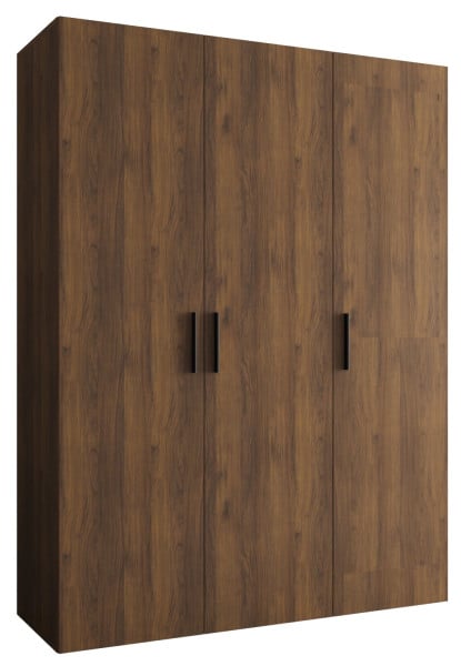 Szafa uchylna otwierana BARI 1 150 wys. 202 cm Orzech Warmia + u. Czarny 1037686