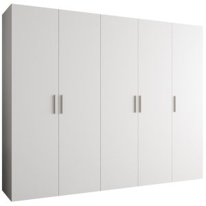 Szafa uchylna otwierana BARI 1 250 wys. 202 cm Biały + u. Srebrny 671228 Szafa uchylna otwierana BARI 1 250 wys. 202 cm Biały + u. Srebrny 671228