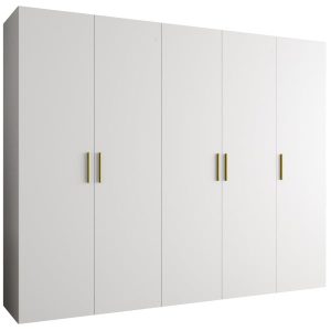 Szafa uchylna otwierana BARI 1 250 wys. 202 cm Biały + u. Złoty 671747 Szafa uchylna otwierana BARI 1 250 wys. 202 cm Biały + u. Złoty 671747
