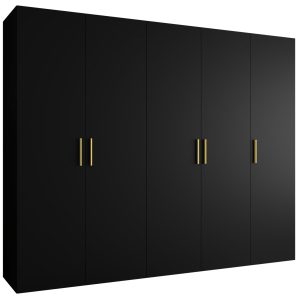Szafa uchylna otwierana BARI 1 250 wys. 202 cm Czarny + u. Złoty 670648 Szafa uchylna otwierana BARI 1 250 wys. 202 cm Czarny + u. Złoty 670648