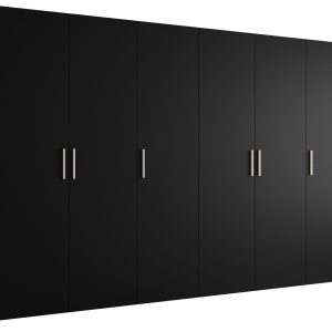 Szafa uchylna otwierana BARI 1 300 wys. 202 cm Czarny + u. Srebrny 671171 Szafa uchylna otwierana BARI 1 300 wys. 202 cm Czarny + u. Srebrny 671171