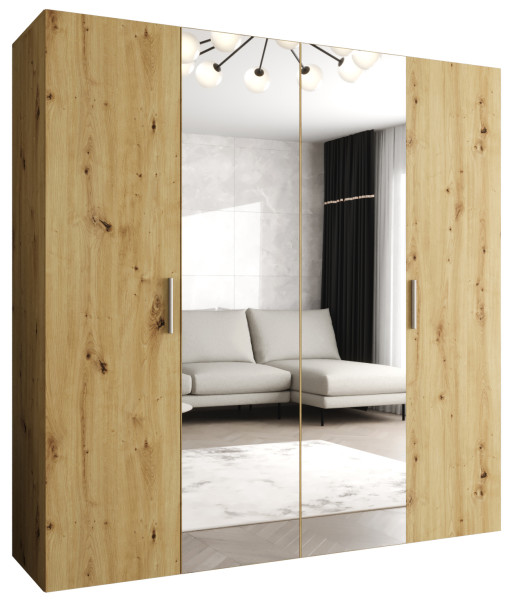 Szafa uchylna otwierana BARI 2 200 wys. 202 cm Artisan + u. Srebrny 678514