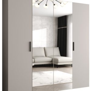 Szafa uchylna otwierana BARI 2 200 wys. 202 cm Kaszmir + u. Czarny 678578