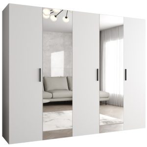 Szafa uchylna otwierana BARI 2 250 wys. 202 cm Biały + u. Czarny 678516