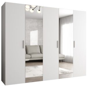 Szafa uchylna otwierana BARI 2 250 wys. 202 cm Biały + u. Srebrny 678549