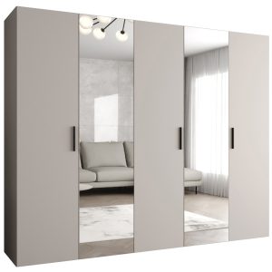 Szafa uchylna otwierana BARI 2 250 wys. 202 cm Kaszmir + u. Czarny 678480