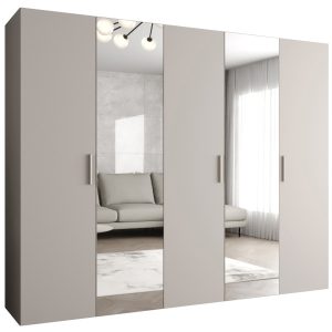 Szafa uchylna otwierana BARI 2 250 wys. 202 cm Kaszmir + u. Srebrny 678475