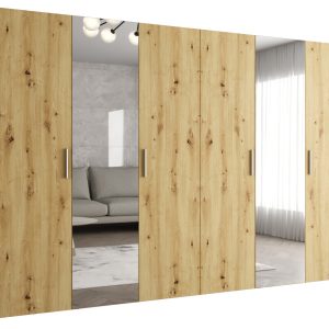 Szafa uchylna otwierana BARI 2 300 wys. 202 cm Artisan + u. Srebrny 678552