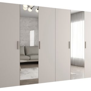 Szafa uchylna otwierana BARI 2 300 wys. 202 cm Kaszmir + u. Srebrny 678533