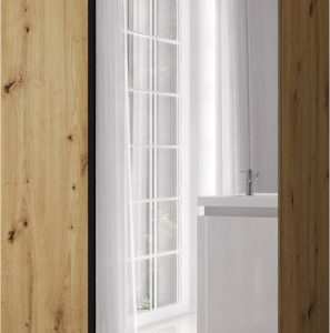 Szafa uchylna otwierana Kris 100 1LD wys 202 cm Artisan + Czarny 1079203