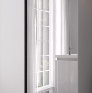 Szafa uchylna otwierana Kris 100 1LD wys 202 cm Biały + Czarny 1079244