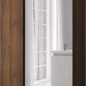 Szafa uchylna otwierana Kris 100 1LD wys 202 cm Orzech + Czarny 1079248