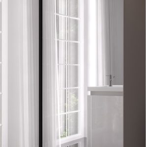 Szafa uchylna otwierana Kris 100 1LD1LM wys 202 cm Kaszmir + Czarny 1079341