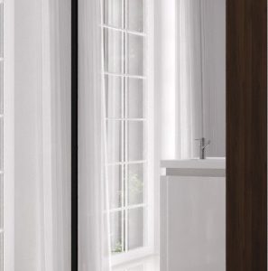 Szafa uchylna otwierana Kris 100 1LD1LM wys 202 cm Orzech + Czarny 1079343