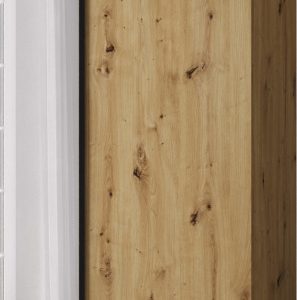 Szafa uchylna otwierana Kris 100 1LM wys 202 cm Artisan + Czarny 1079268
