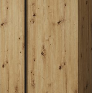 Szafa uchylna otwierana Kris 100 wys 202 cm Artisan + Czarny 1079225 Szafa uchylna otwierana Kris 100 wys 202 cm Artisan + Czarny 1079225