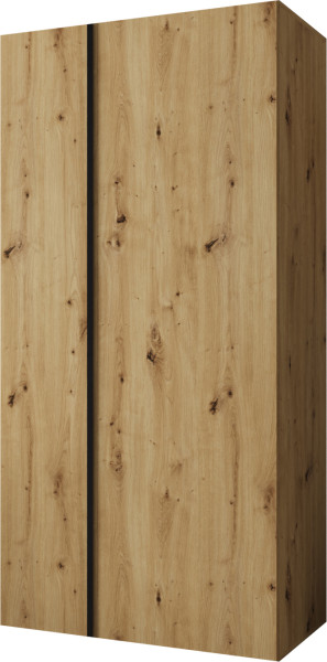 Szafa uchylna otwierana Kris 100 wys 202 cm Artisan + Czarny 1079225