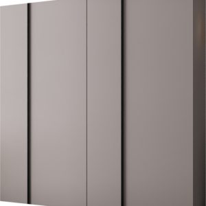 Szafa uchylna otwierana Kris 200 wys 202 cm Kaszmir + Czarny 1079226