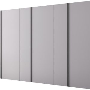 Szafa uchylna otwierana Kris 300 wys 202 cm Biały + Czarny 1079238