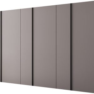 Szafa uchylna otwierana Kris 300 wys 202 cm Kaszmir + Czarny 1079317