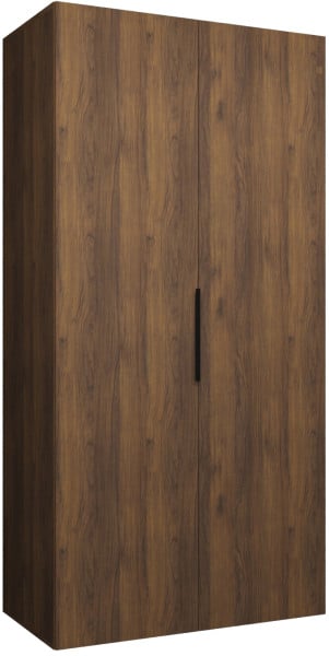 Szafa uchylna otwierana MARBELLA 1 100 wys. 202 cm orzech warmia + czarny 1035830