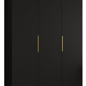 Szafa uchylna otwierana MARBELLA 1 150 wys. 202 cm czarny + złoty 670489 Szafa uchylna otwierana MARBELLA 1 150 wys. 202 cm czarny + złoty 670489