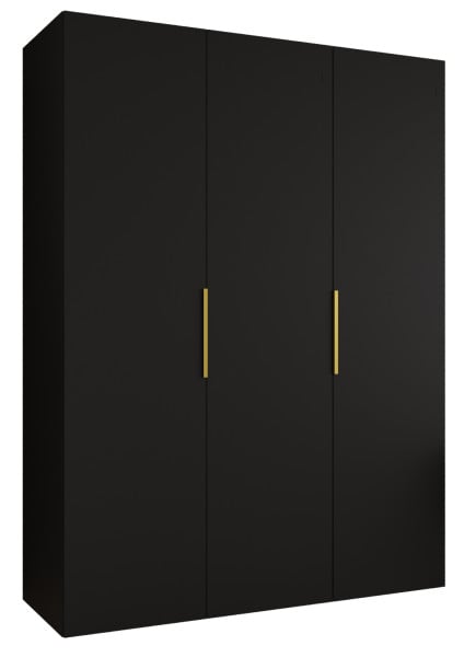 Szafa uchylna otwierana MARBELLA 1 150 wys. 202 cm czarny + złoty 670489
