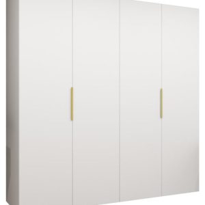 Szafa uchylna otwierana MARBELLA 1 200 wys. 202 cm biały + złoty 670475