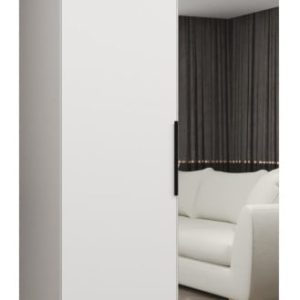 Szafa uchylna otwierana MARBELLA 2 100 wys. 202 cm biały + czarny 670650