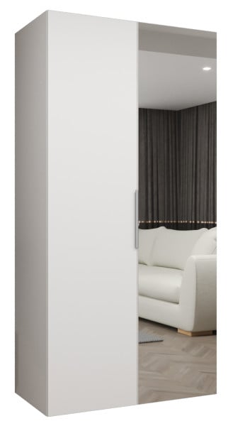 Szafa uchylna otwierana MARBELLA 2 100 wys. 202 cm biały + kaszmir 671167
