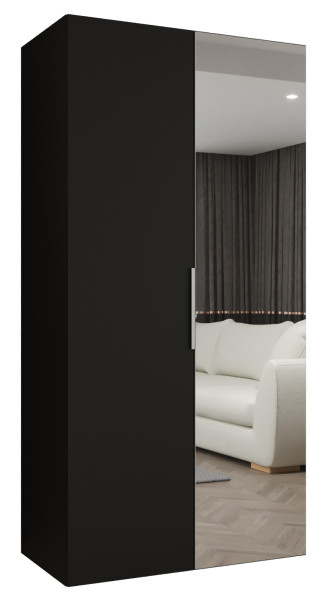 Szafa uchylna otwierana MARBELLA 2 100 wys. 202 cm czarny + kaszmir 670658