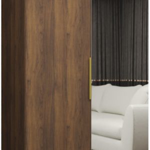 Szafa uchylna otwierana MARBELLA 2 100 wys. 202 cm orzech warmia + złoty 1035819 Szafa uchylna otwierana MARBELLA 2 100 wys. 202 cm orzech warmia + złoty 1035819