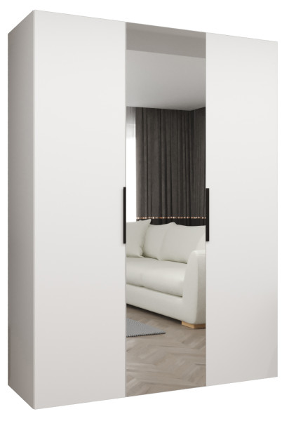 Szafa uchylna otwierana MARBELLA 2 150 wys. 202 cm biały + czarny 670644