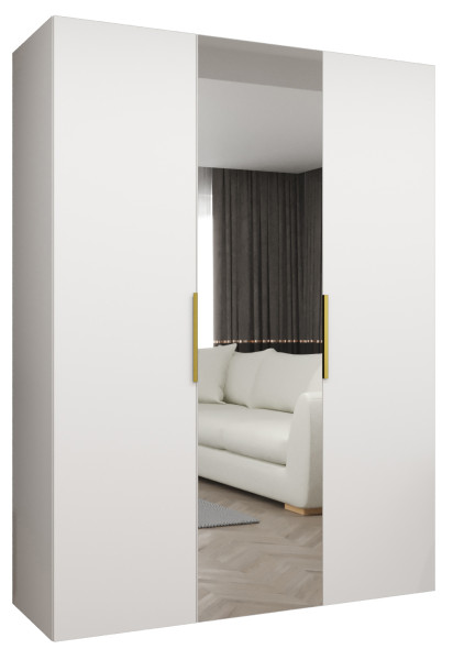 Szafa uchylna otwierana MARBELLA 2 150 wys. 202 cm biały + złoty 671235