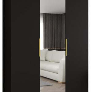 Szafa uchylna otwierana MARBELLA 2 150 wys. 202 cm czarny + złoty 671183 Szafa uchylna otwierana MARBELLA 2 150 wys. 202 cm czarny + złoty 671183
