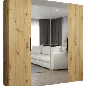 Szafa uchylna otwierana MARBELLA 2 200 wys. 202 cm artisan + czarny 671233 Szafa uchylna otwierana MARBELLA 2 200 wys. 202 cm artisan + czarny 671233