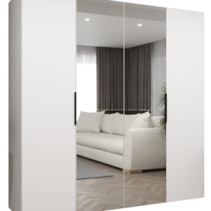 Szafa uchylna otwierana MARBELLA 2 200 wys. 202 cm biały + czarny 670669 Szafa uchylna otwierana MARBELLA 2 200 wys. 202 cm biały + czarny 670669