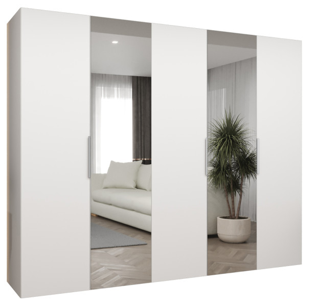 Szafa uchylna otwierana MARBELLA 2 250 wys. 202 cm biały + kaszmir 671186