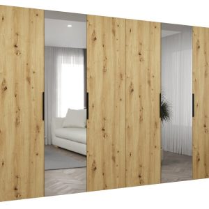 Szafa uchylna otwierana MARBELLA 2 300 wys. 202 cm artisan + czarny 671169